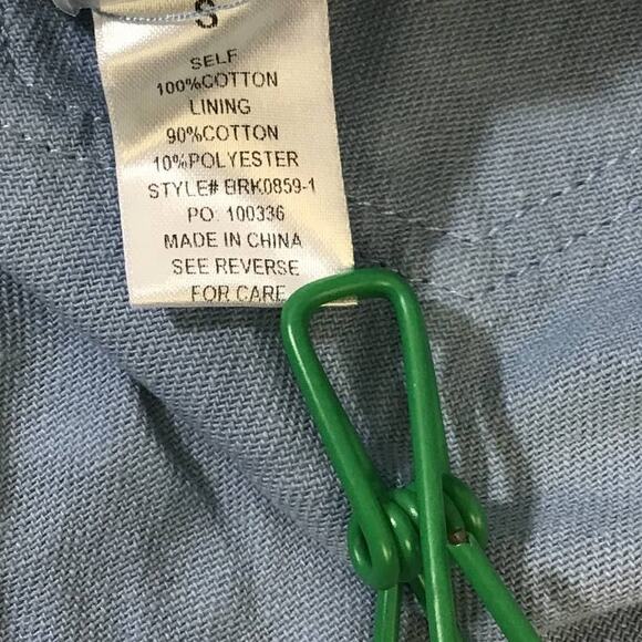 BAILEY ROSE SZ S light blue denim distressed daisy print mini skirt NWT B86 - Picture 8 of 10